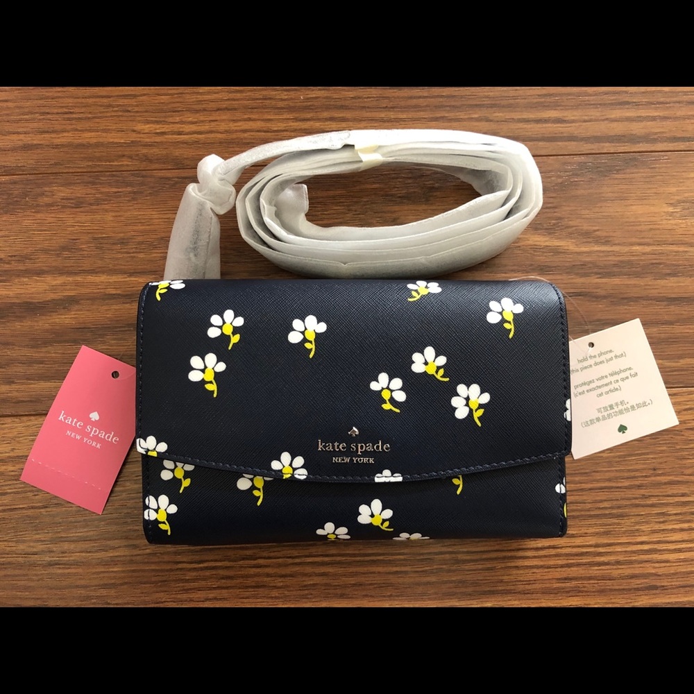 NWT Kate Spade Laurel Way Winni Blue Floral Bag - Picture 2 of 8